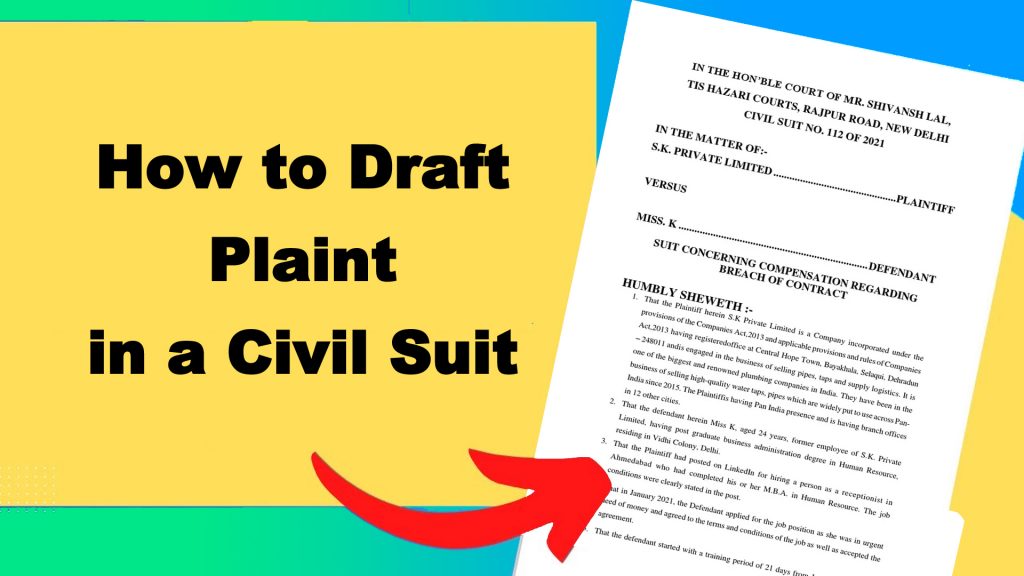 How to Draft a Plaint in a Civil Suit