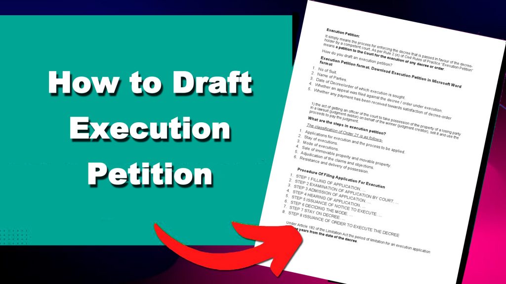 How to Draft Execution Petition