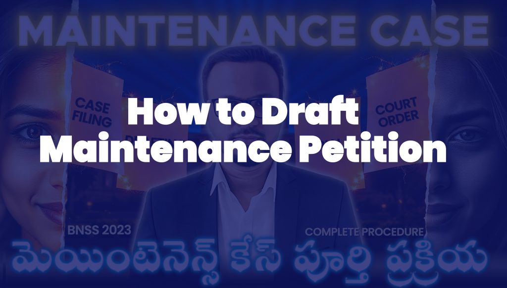 How to Draft Maintenance Petition